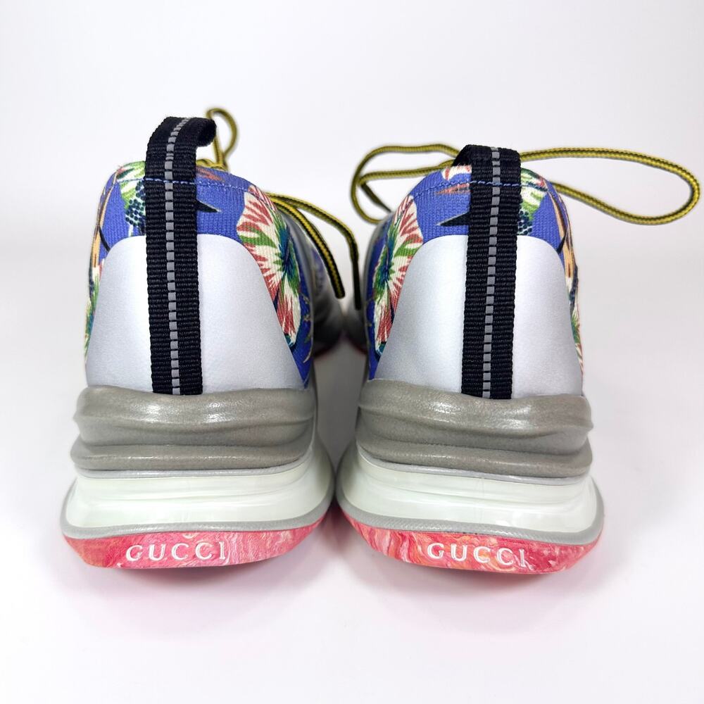 Gucci Technical Knit Floral Run Sneaker - Men’s 10 - Picture 5 of 8